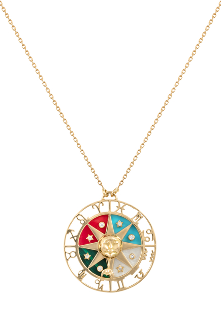 Zodiac Wheel Necklace